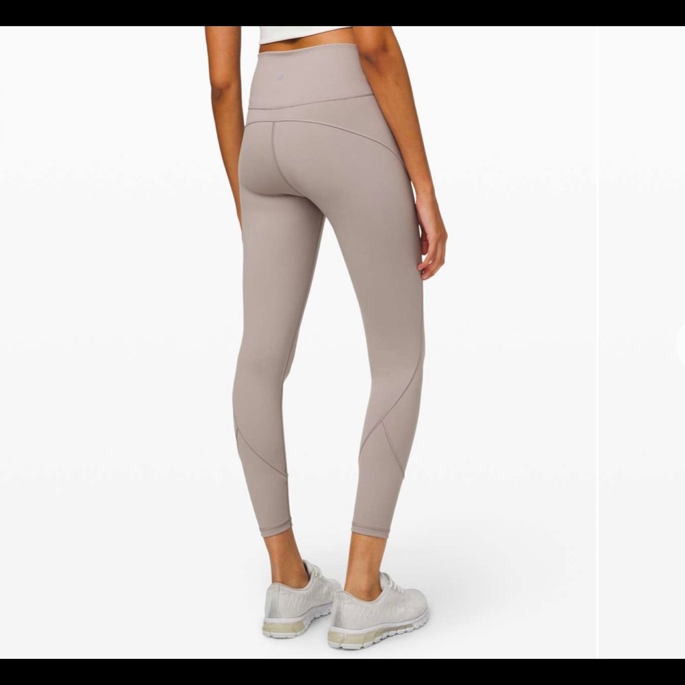 LULULEMON IN MOVEMENTS 7/8 LEGGINGS SIZE 6 IN DARK CHROME